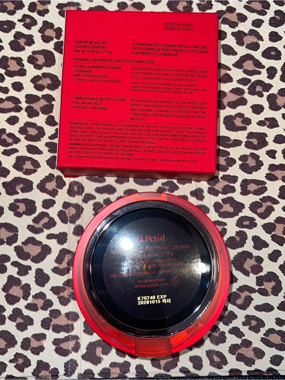 Espoir Be Velvet Cover Cushion foundation